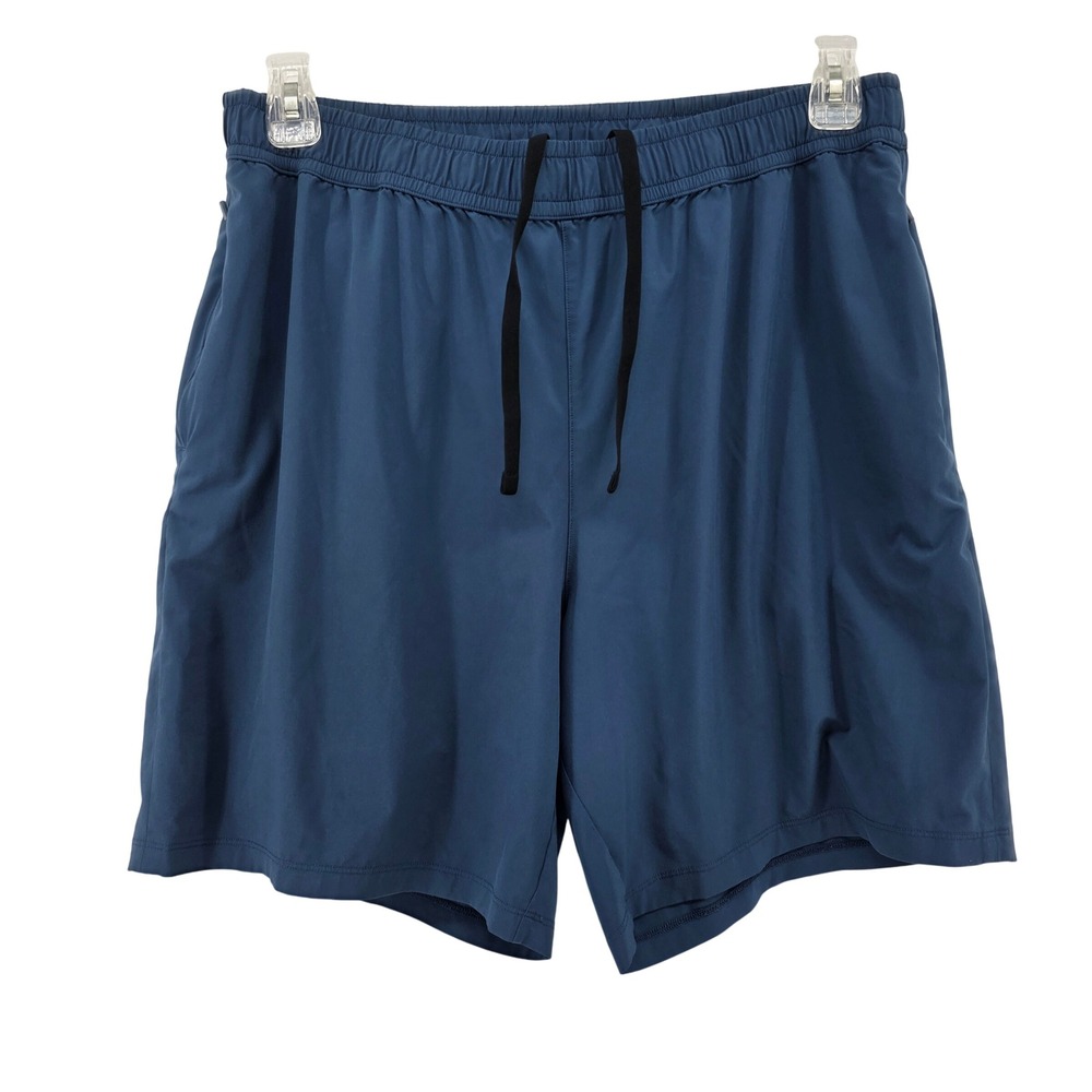 Beyond Yoga Shorts Mens XL Blue Pivotal Performance Drawstring‎ 7 in Gym Casual